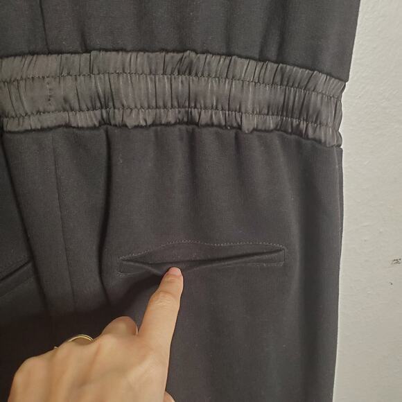 Scotch & Soda Field Of Stars Sports Jumpsuit Size S Black Sleeveless Sporty Chic - Picture 8 of 12